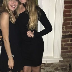 Lulus Black One Sleeve Choker Cocktail Dress Sz. S